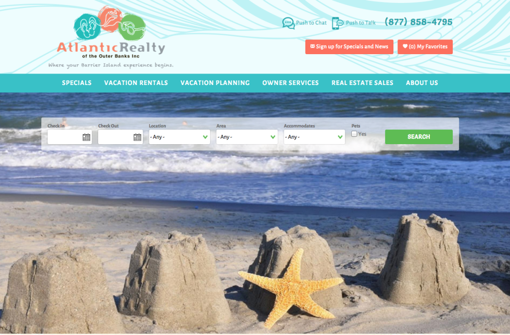 Atlantic Realty NC bluetent