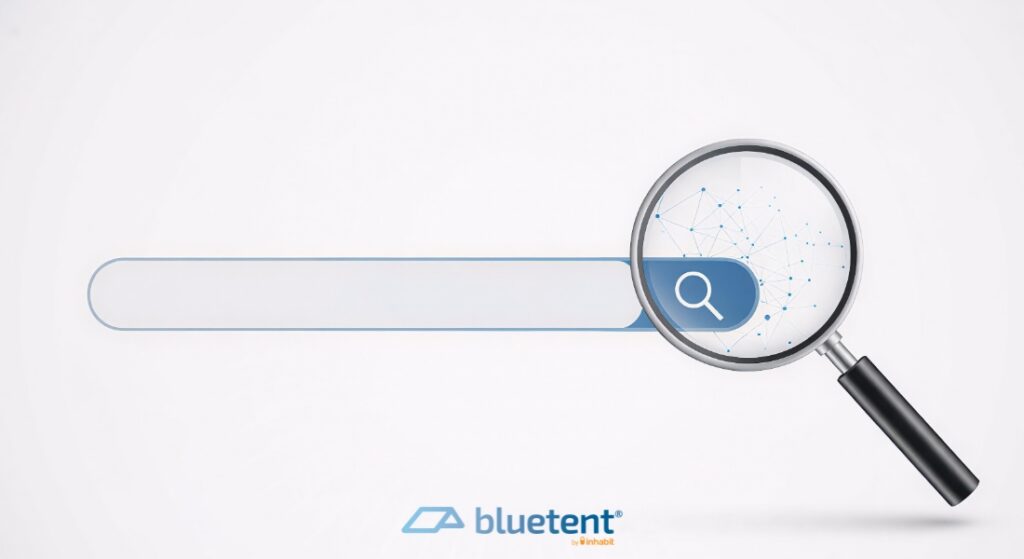 Search image with magnifying glass