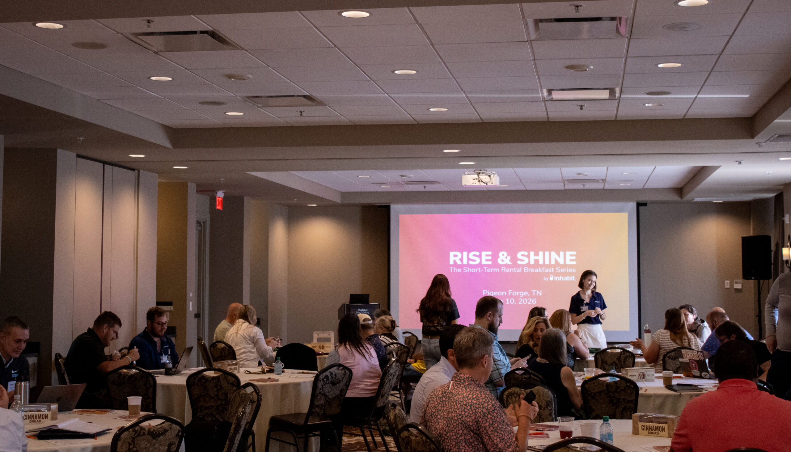 Room of Rise & Shine attendees participating in a workshop
