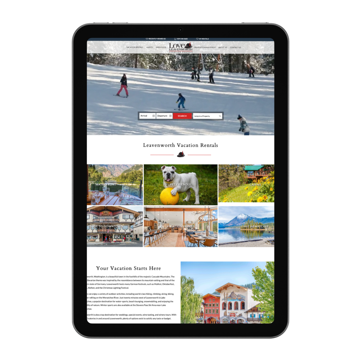 Bluetent direct booking websites are mobile-friendly and