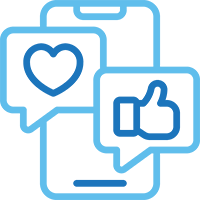 Social advertising icon